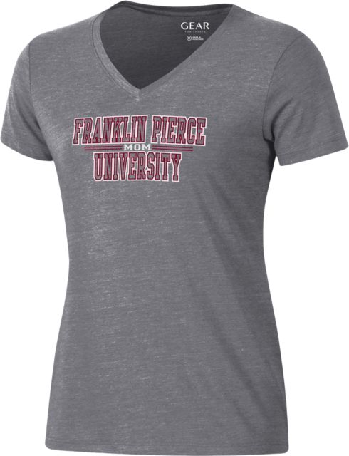 Franklin Pierce University Women's Mom V-Neck Short Sleeve T-Shirt