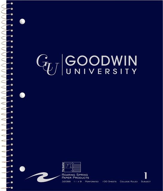 Goodwin University 1 Subject Notebook