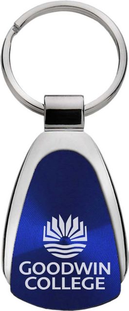 Goodwin University Teardrop Keychain