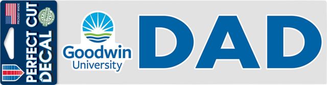 Goodwin University 3'' x 10'' Dad Decal