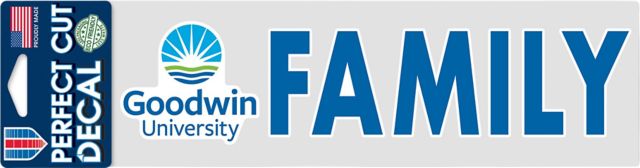 Goodwin University 3x10 Family Decal