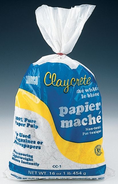 CLAYCRETE-INSTANT PAPER MACHE 1 LB.