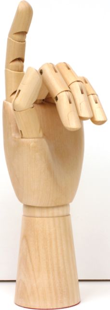 MANIKIN HAND LEFT 12 INCH: Art Center College of Design