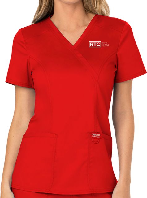 Renton Technical College Revolution Scrub Top RTC