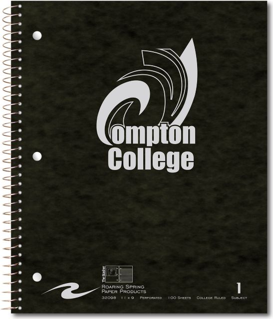 Compton College Notebook 100-Sheet