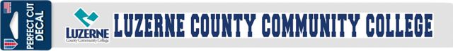Luzerne County Community College 2'' x 17'' Perfect Cut Decal