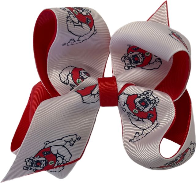Fresno State Bulldogs Child 2-Toned Hairbow