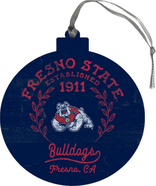 Fresno State Round Ornament