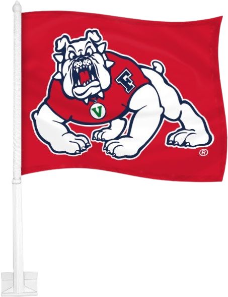Fresno State Car Flag