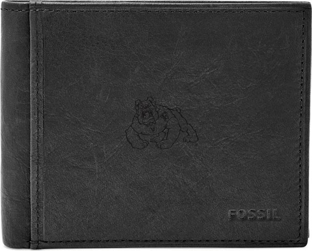 Fossil Leather Ingram RFID Bifold With Flip ID  - ONLINE ONLY