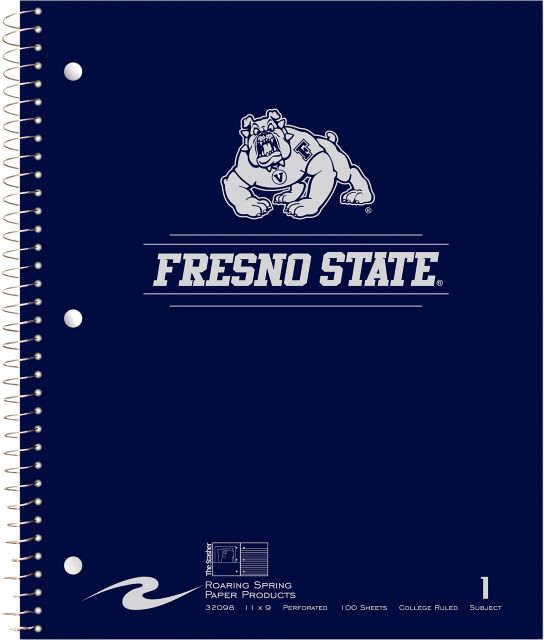 Fresno State Bulldogs 100 Sheet Notebook