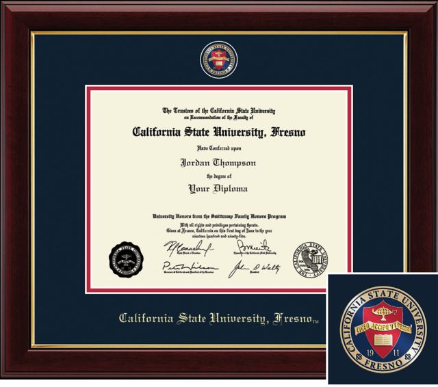 Fresno State 8.5 in. x 11in. Masterpiece Diploma Frame