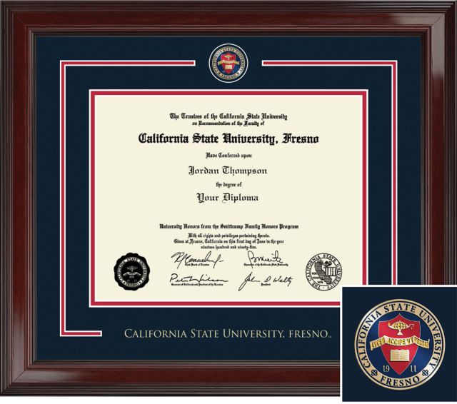 Fresno State 8.5 in. x 11in. Showcase Diploma Frame