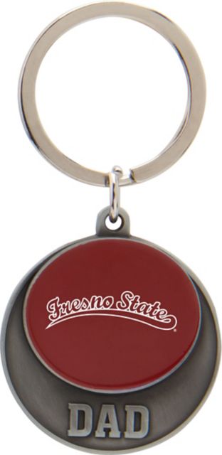 Fresno State Dad Keychain