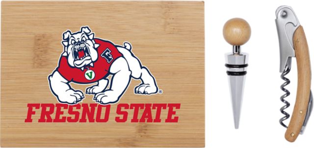 Fresno State Bamboo Wine Tool Set