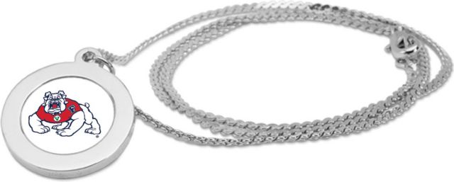 CSI Silver Pendant Necklace With Colored Medallian - ONLINE ONLY