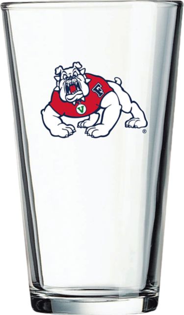 Fresno State Bulldogs 16 oz. Glass
