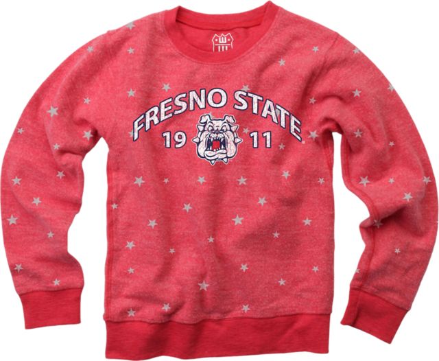Fresno State Girl's Star Crewneck
