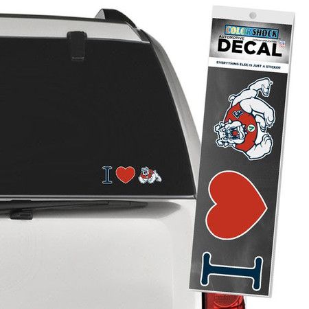 Fresno State Bulldogs I Heart' Decal
