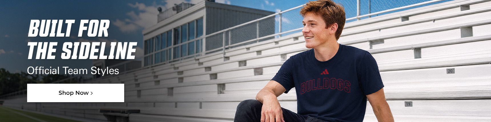 Built for the sideline. Official team styles