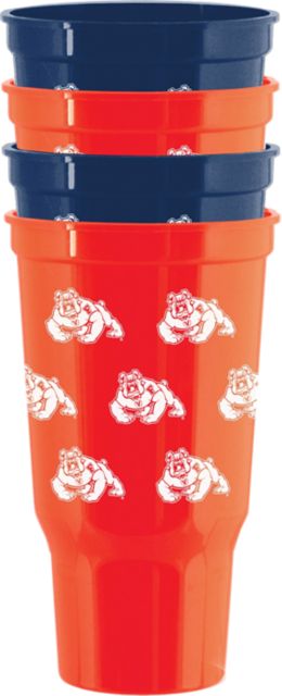 32Oz Reusable Red Plastic Cups