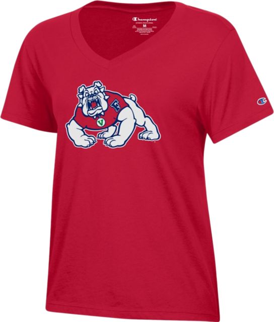 Fresno State Bulldogs Women's V-Neck Short Sleeve T-Shirt