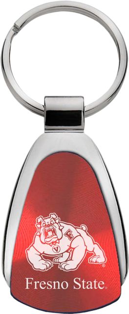 Fresno State Bulldogs Teardrop Keychain