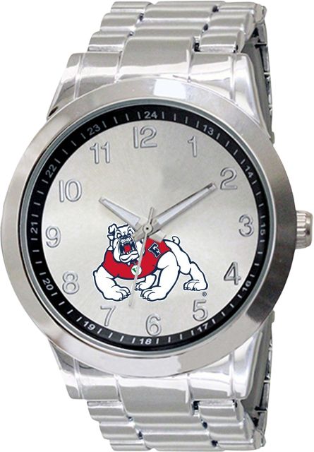 Fresno State 44mm Men's Stainless Steel Watch