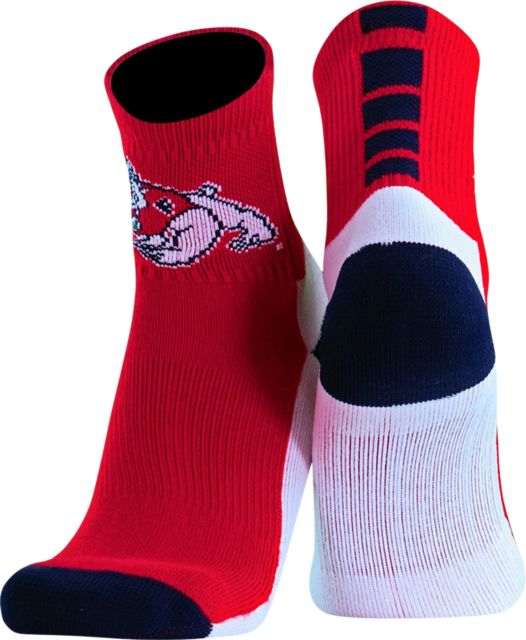 Fresno State Bulldogs Quarter Cut Socks