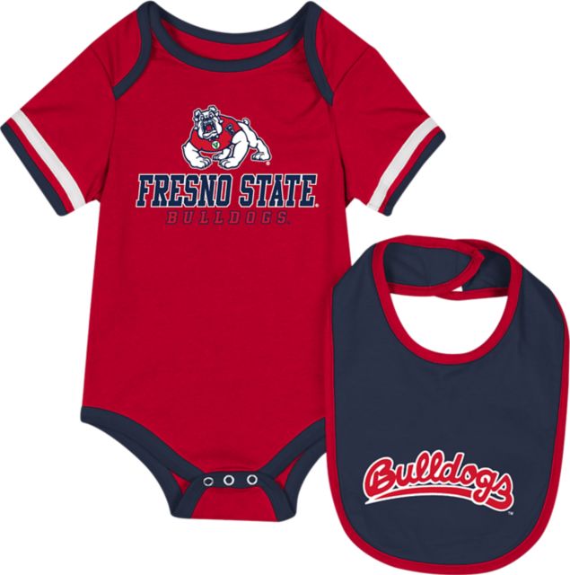 Fresno State Infant's Bulldogs Bodysuit Bib Set