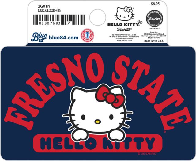 Fresno State Hello Kitty Full Size Sticker