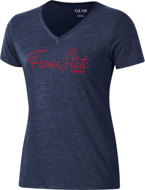 Fresno State Women's V-Neck Short Sleeve T-Shirt