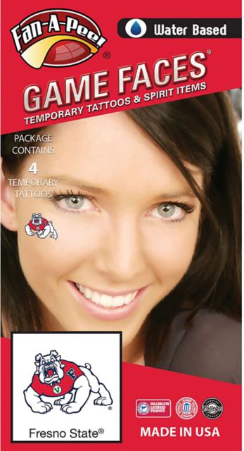 Fresno State Tattoo - 4 Pack