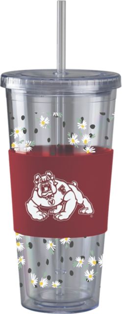 Fresno State Bulldogs Acrylic Tumbler with Straw