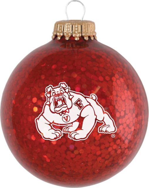 Fresno State Bulldogs Sparkle Ball Ornament