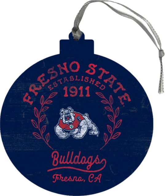 Fresno State Round Ornament