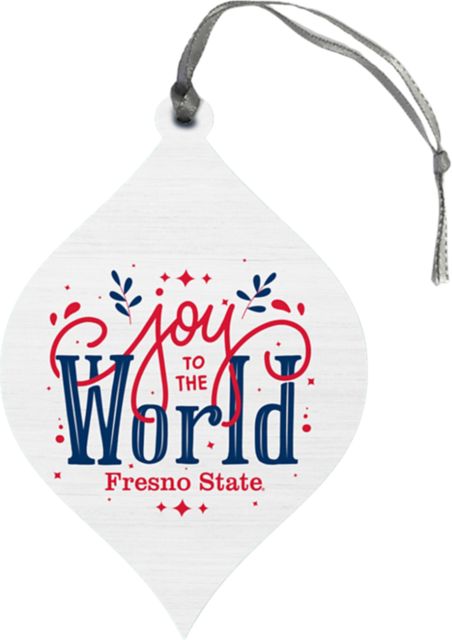 Fresno State Teardrop Ornament