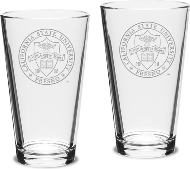 Set of 2 Crystal Mixing Glasses - 16 oz- ONLINE ONLY