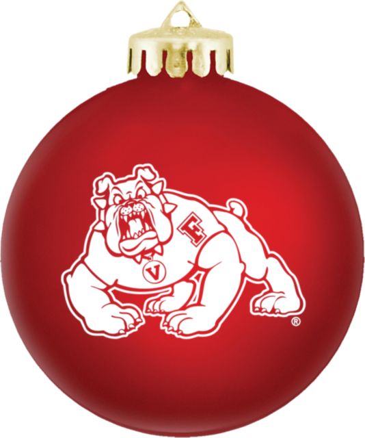 Fresno State Bulldogs Round Shatterproof Ornament