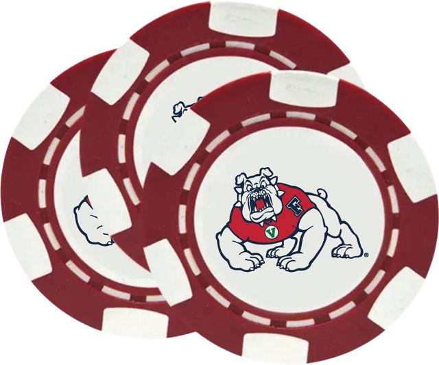 Fresno State Chip Ball Marker 3 Pack