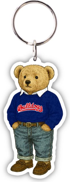 Fresno State Teddy Bear Keychain