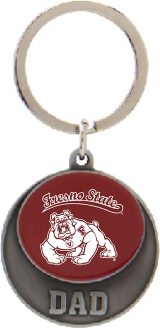 Fresno State Dad Keychain