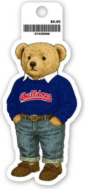 Fresno State Teddy Bear Vinyl Sticker