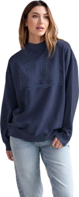 Fresno State Bulldogs Women's Nantucket Crewneck Sweatshirt