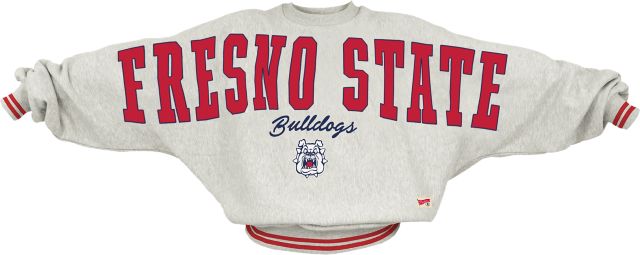 Fresno State Bulldogs Women's Ribbed Fleece Crewneck Sweatshirt