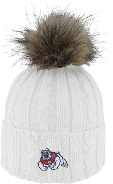Fresno State Bulldogs Women's Fur Pom Beanie