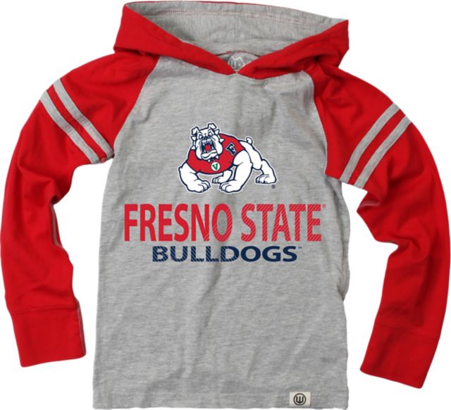 Fresno State Toddler Boy's Hooded Long Sleeve T-Shirt