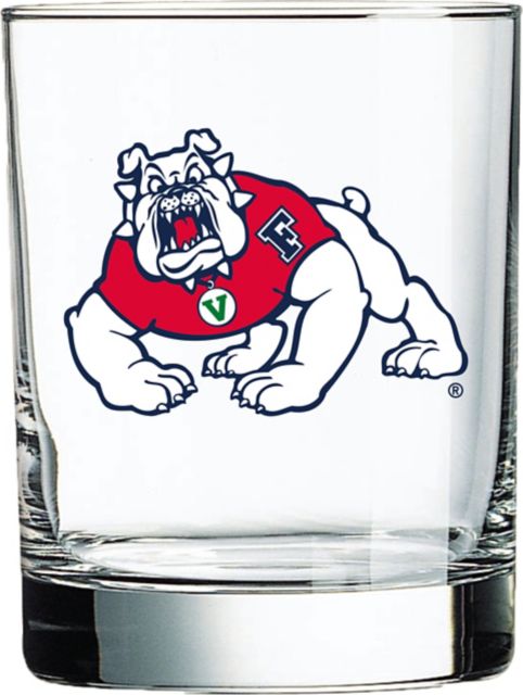 California State University Fresno Double Old Fashioned 14 oz. Glass