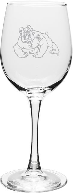 Fresno State Bulldogs 12 oz. Wineglass