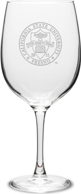 California State University Fresno 19 oz. Wine Glass